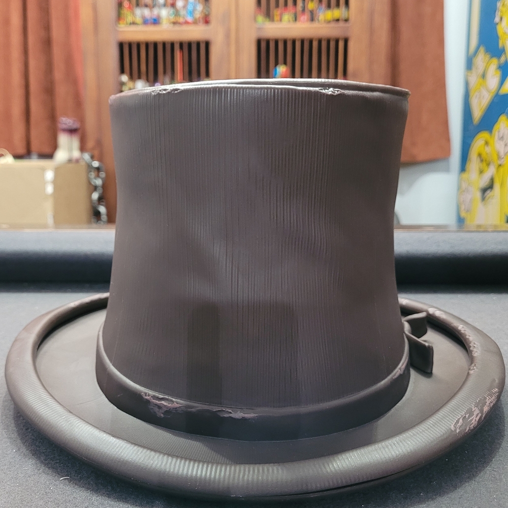 Wonka Character Hat Plastic Brown - image 1